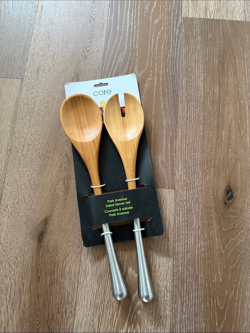 Core Bamboo and Stainless Steel & Bamboo Salad Servers